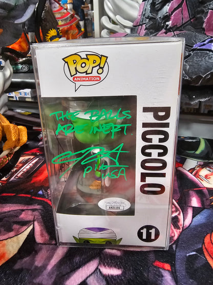 Dragon Ball Z Piccolo Funko Pop Signed by Both Scott McNeil and Chris Sabat