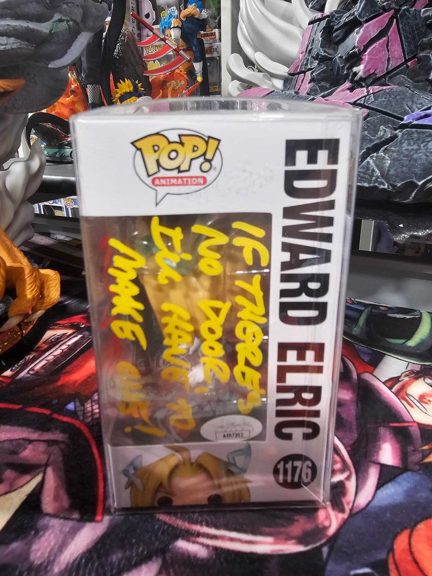 Fullmetal Alchemist Brotherhood Edward Elric Funko Pop Signed by Vic Mignogna