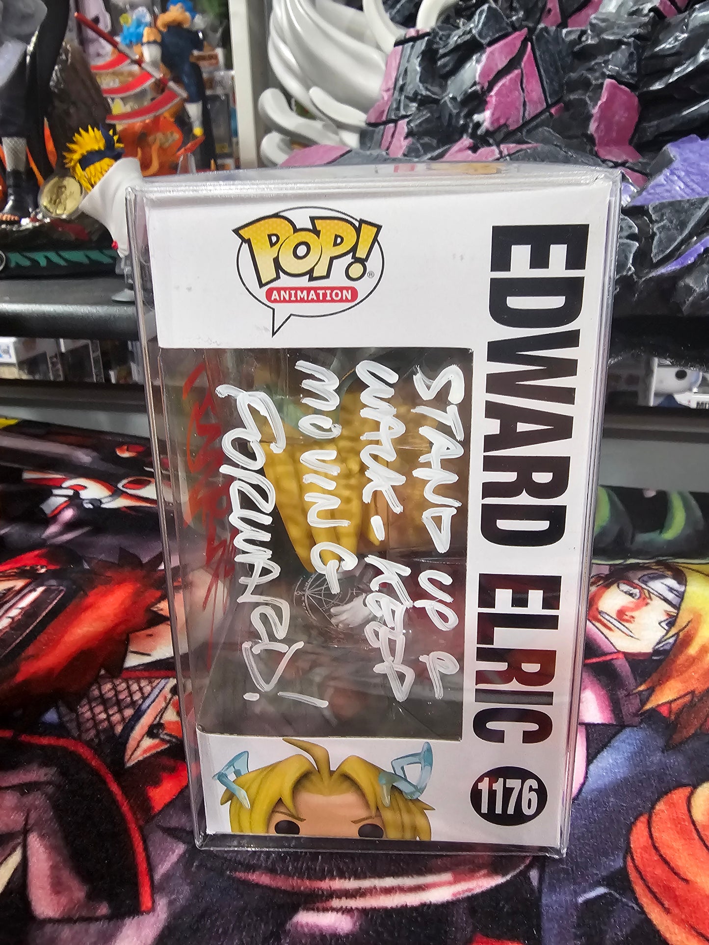 Fullmetal Alchemist Brotherhood Edward Elric Funko Pop Signed by Vic Mignogna