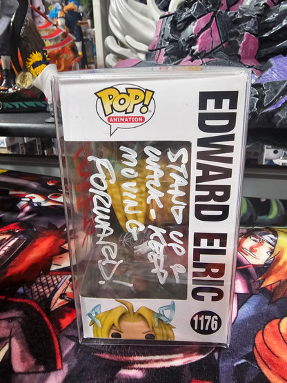 Fullmetal Alchemist Brotherhood Edward Elric Funko Pop Signed by Vic Mignogna