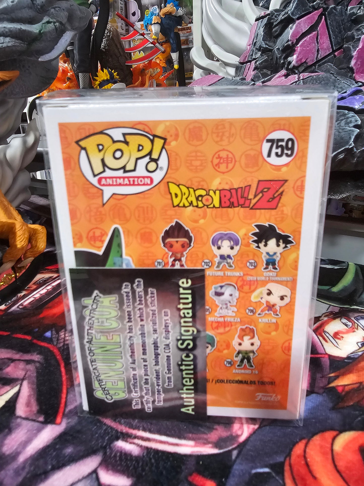 Dragon Ball Z Perfect Cell Shared Spring Collection 2020, GITD
Funko Pop Signed by Dameon Clark
