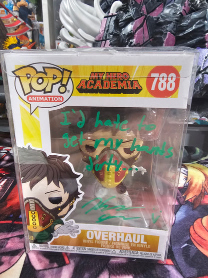 My Hero Academia Overhaul Funko Pop Signed by Kellen Goof