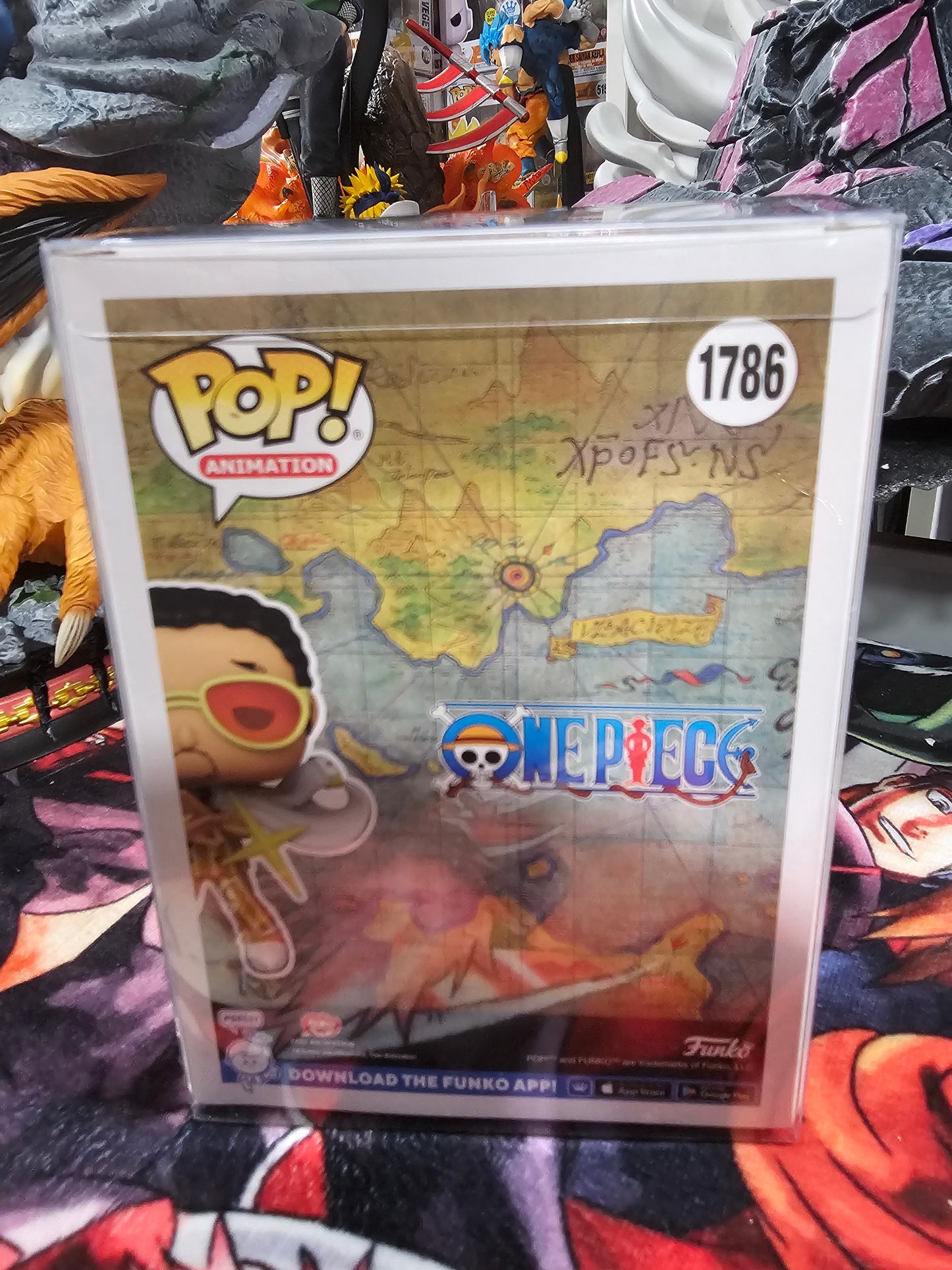One Piece Borsalino Gamestop Exclusive Funko Pop Signed by Ray Hurd (Slight damage on bottom)