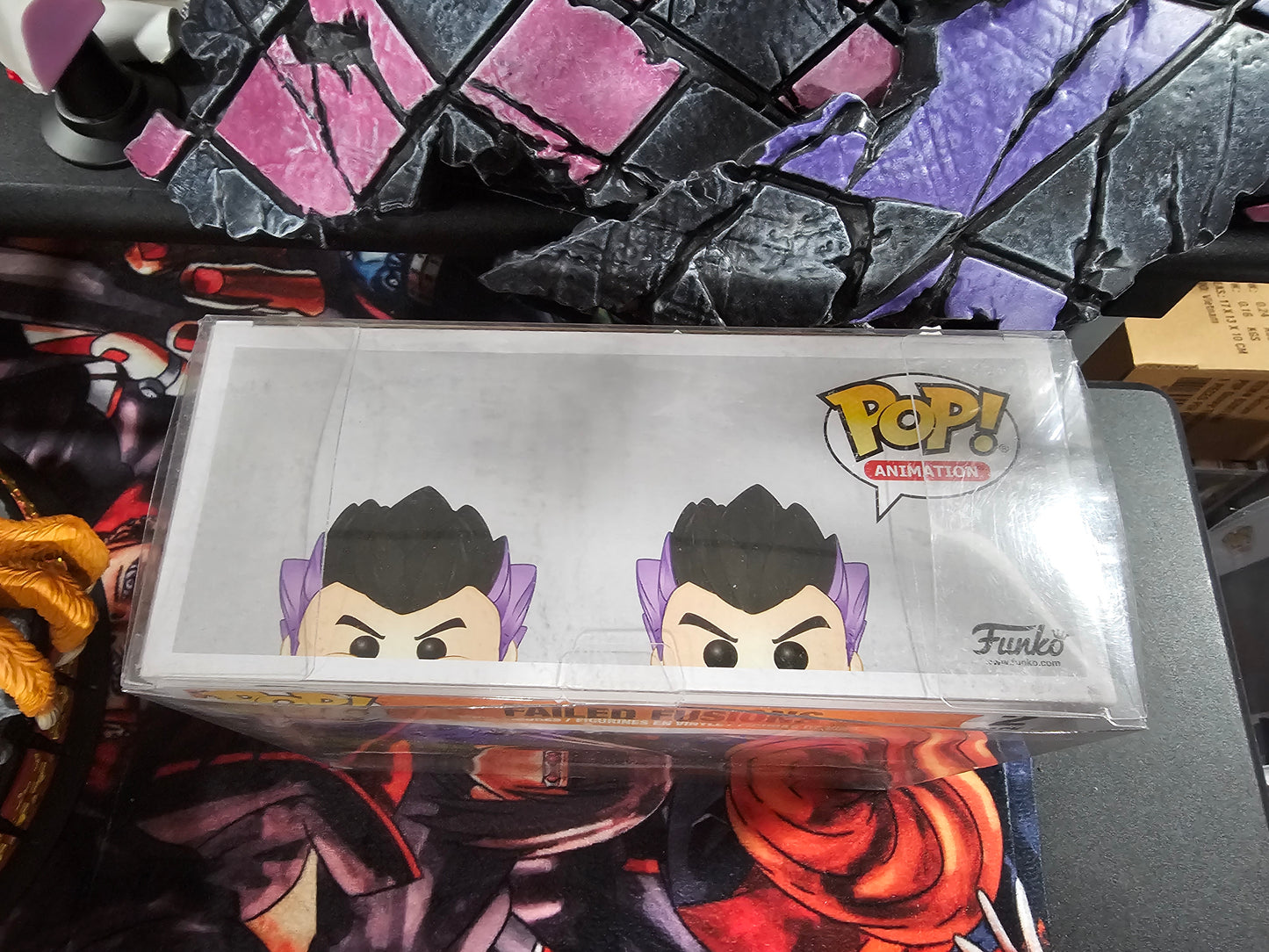 Dragon Ball Z Failed Fusion Box Lunch Funko Pop Signed by Sean Schemmel, Chris Sabat, Laura Bailey, Kara Edwards, and Alexis Tripton