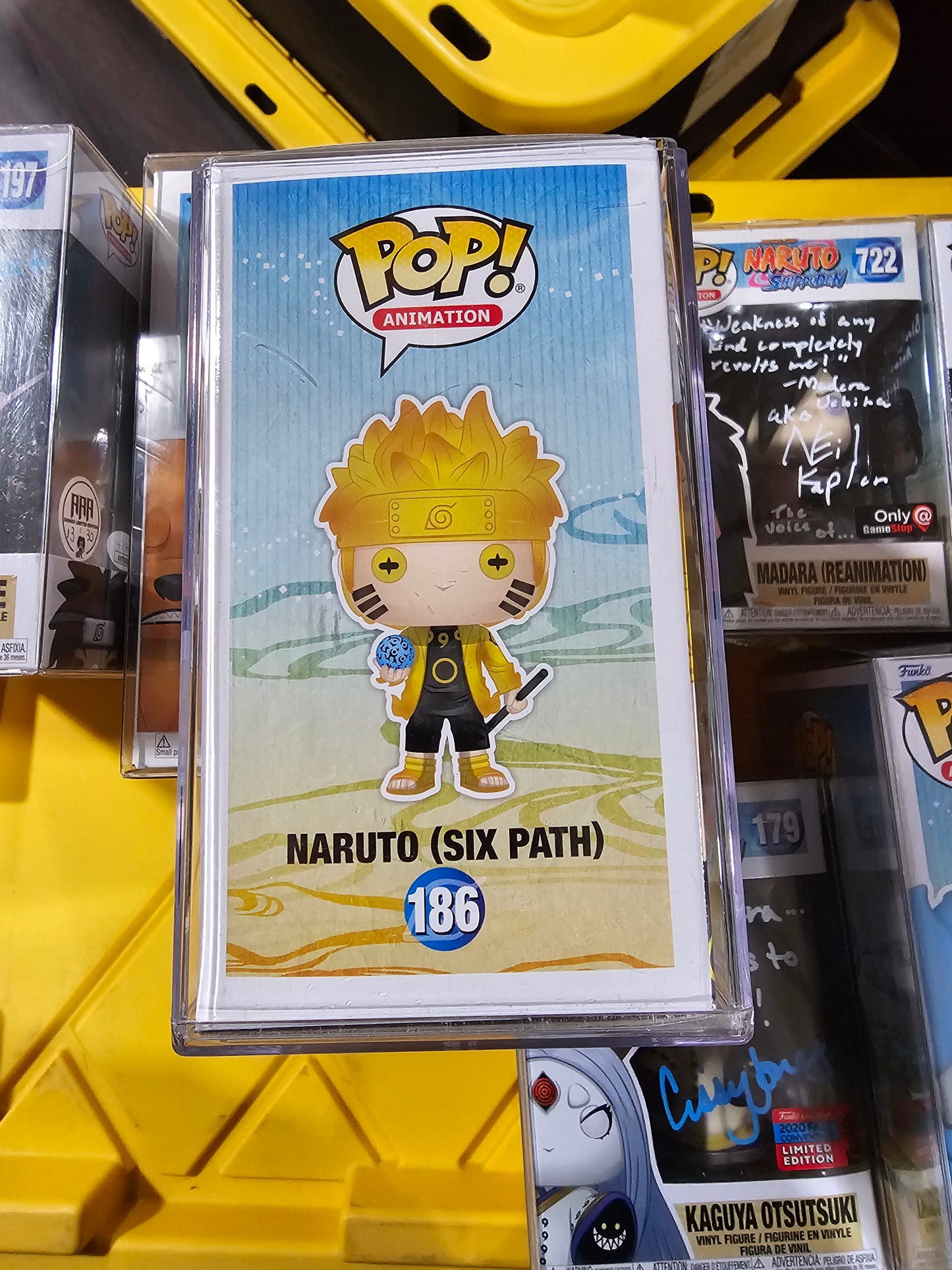 Naruto Shippuden Naruto Six Path Hot Topic Exclusive Funko Pop Signed by Maille Flannagan