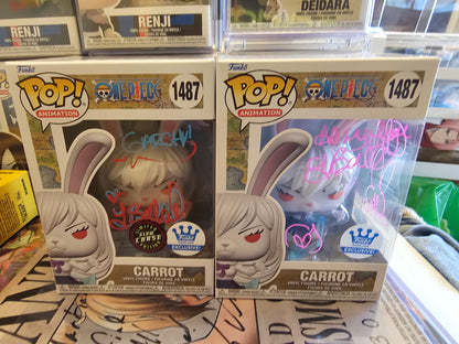 Carrot Funko Shop Exclusive Signed by Tia Ballard with JSA Certification