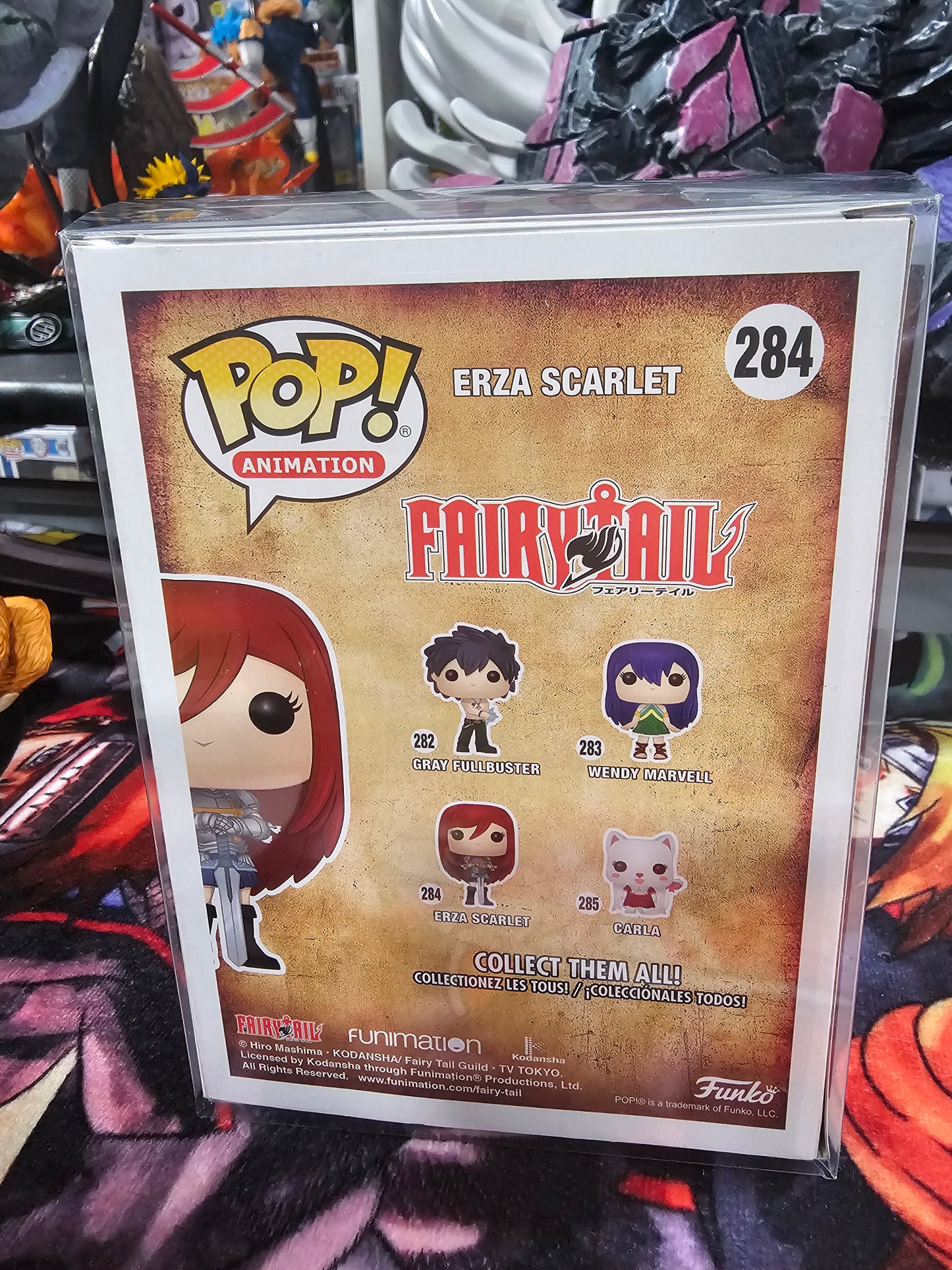 Fairy Tail Erza Scarlet Funko Pop Signed by JVA Sayaka Ohara