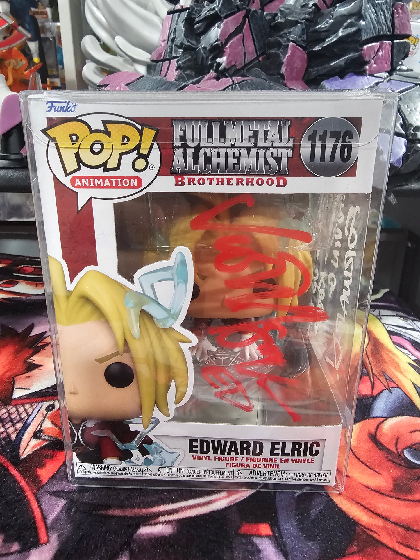 Fullmetal Alchemist Brotherhood Edward Elric Funko Pop Signed by Vic Mignogna