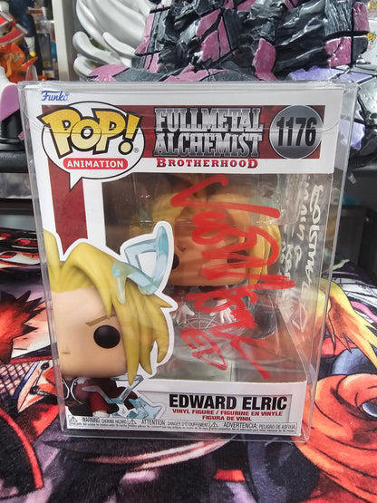 Fullmetal Alchemist Brotherhood Edward Elric Funko Pop Signed by Vic Mignogna