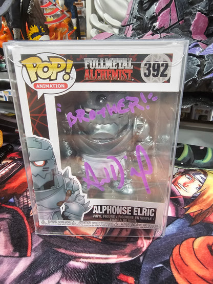 Fullmetal Alchemist Alphonse Funko Pop Signed by Aaron Dismuke