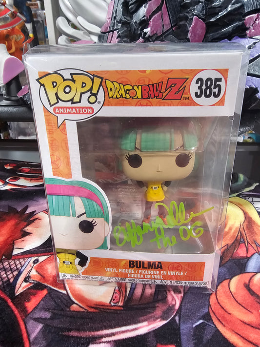Dragon Ball Z Bulma Funko Pop Signed by Tiffany Vollmer