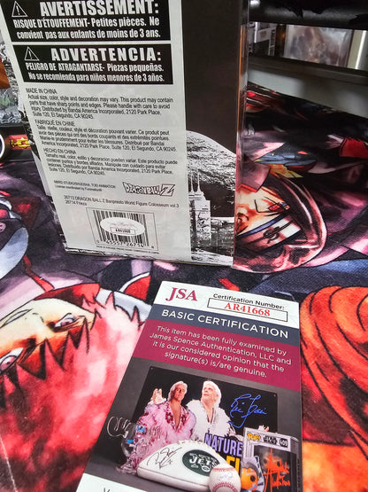 Dragon Ball Z BWFC Frieza Figure Sealed Signed by Both Linda Young (Original VA) and Chris Ayres (2nd VA)