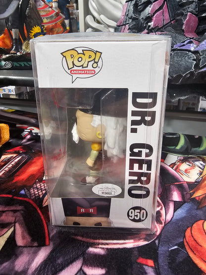 Dragon Ball Z Dr. Gero Funko Pop Signed by Kent Williams