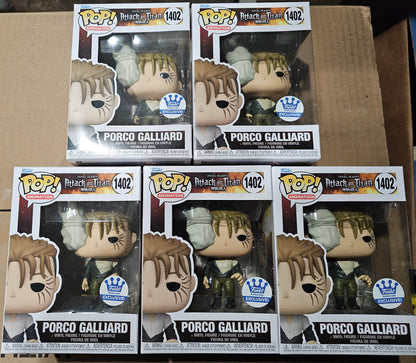 Porco Galliard Funko Pop Funko Shop Exclusive Attack on Titan IN HAND