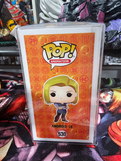Dragon Ball Z Android 18 Funko Pop Signed by Meredith McCoy and Kent Williams