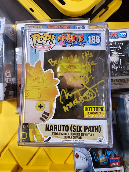 Naruto Shippuden Naruto Six Path Hot Topic Exclusive Funko Pop Signed by Maille Flannagan