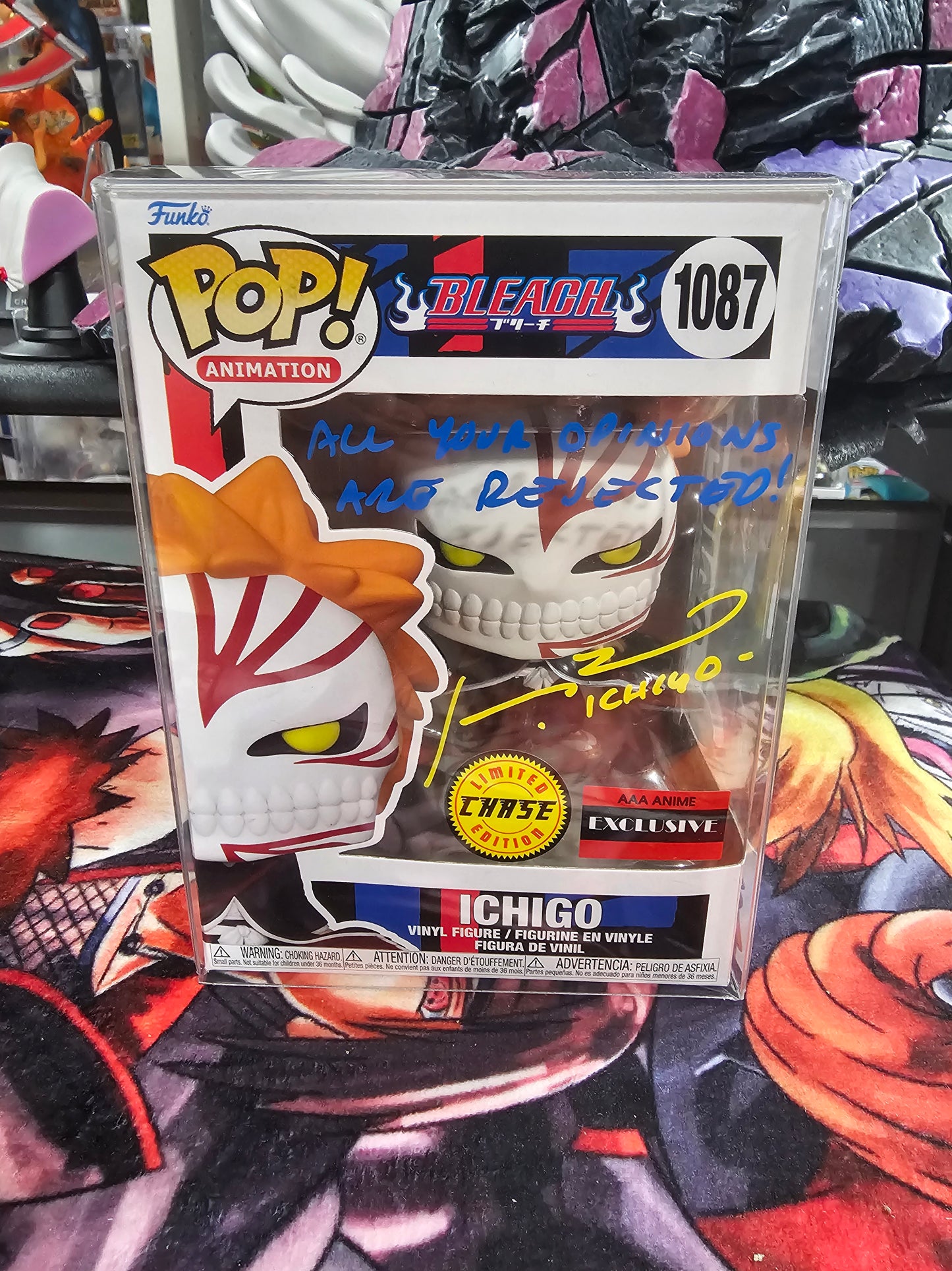 Bleach Ichigo Chase AAA Funko Pop Signed by Johnny Bosch