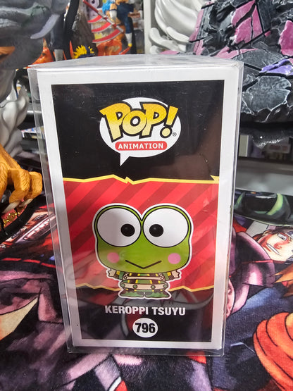 My Hero Academia x Hello Kitty and Friends Keroppi Tsuyu Funko Pop Signed by Monica Rial