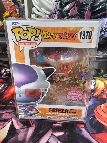 Dragon Ball Z Frieza First Form with Art Funko Pop Signed by Linda Young