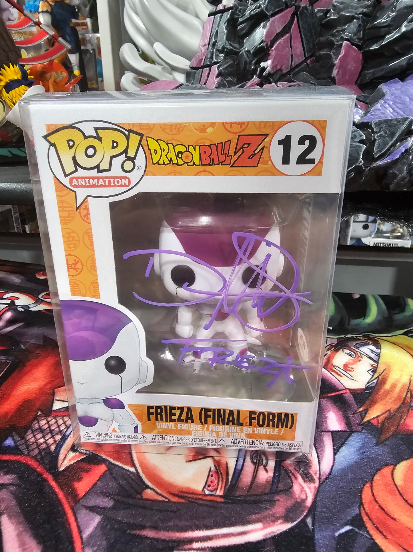 Dragon Ball Z Frieza Final Form Funko Pop Signed by Daman Mills