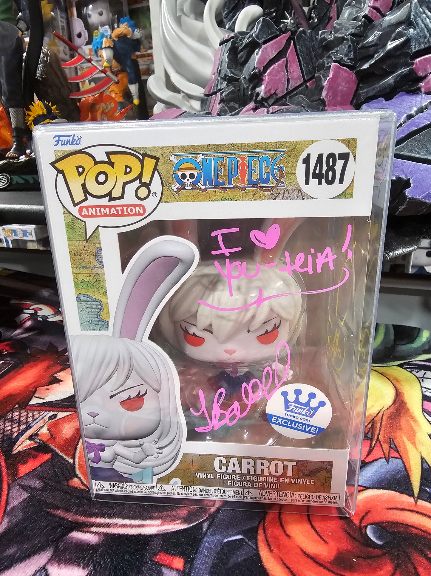 One Piece Carrot Funko Shop Exclusive Funko Pop Signed by Tia Ballard
