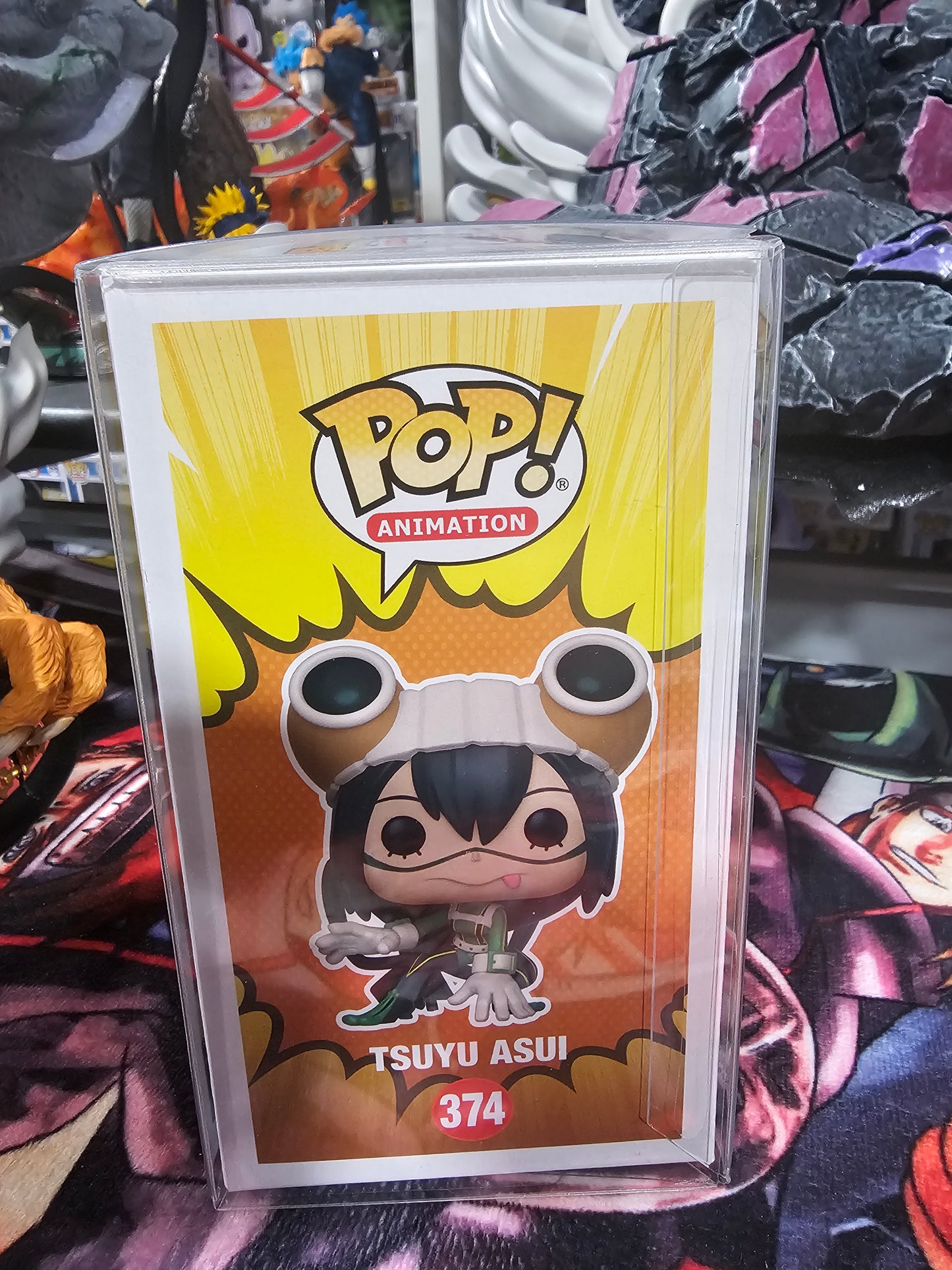 My Hero Academia Tsuyu Asui NYCC Shared Funko Pop Signed by Monica Rial