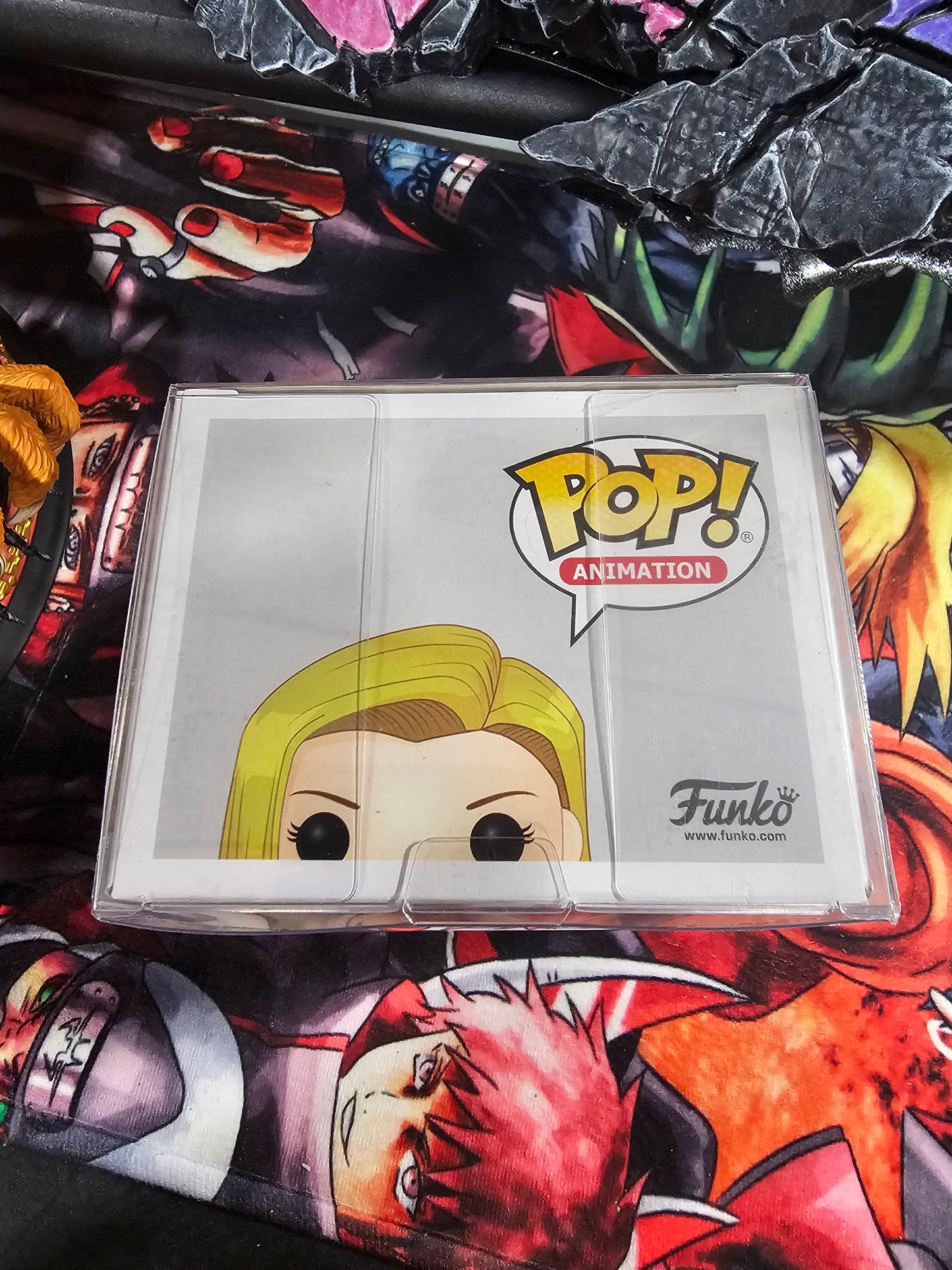 Dragon Ball Z Android 18 Funko Pop Signed by Meredith McCoy and Kent Williams