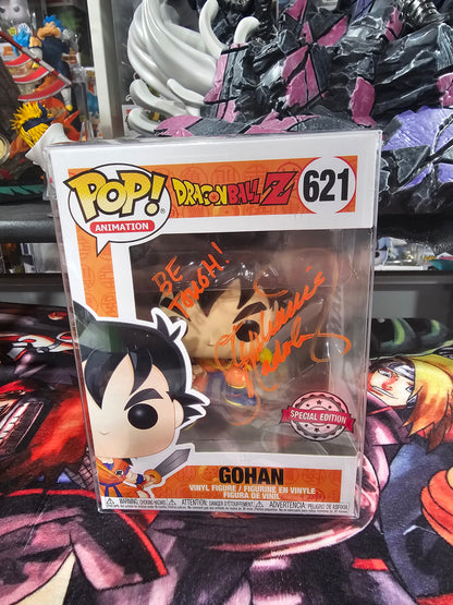 Dragon Ball Z Gohan with Sword Funko Pop Signed by Stephanie Nadolny