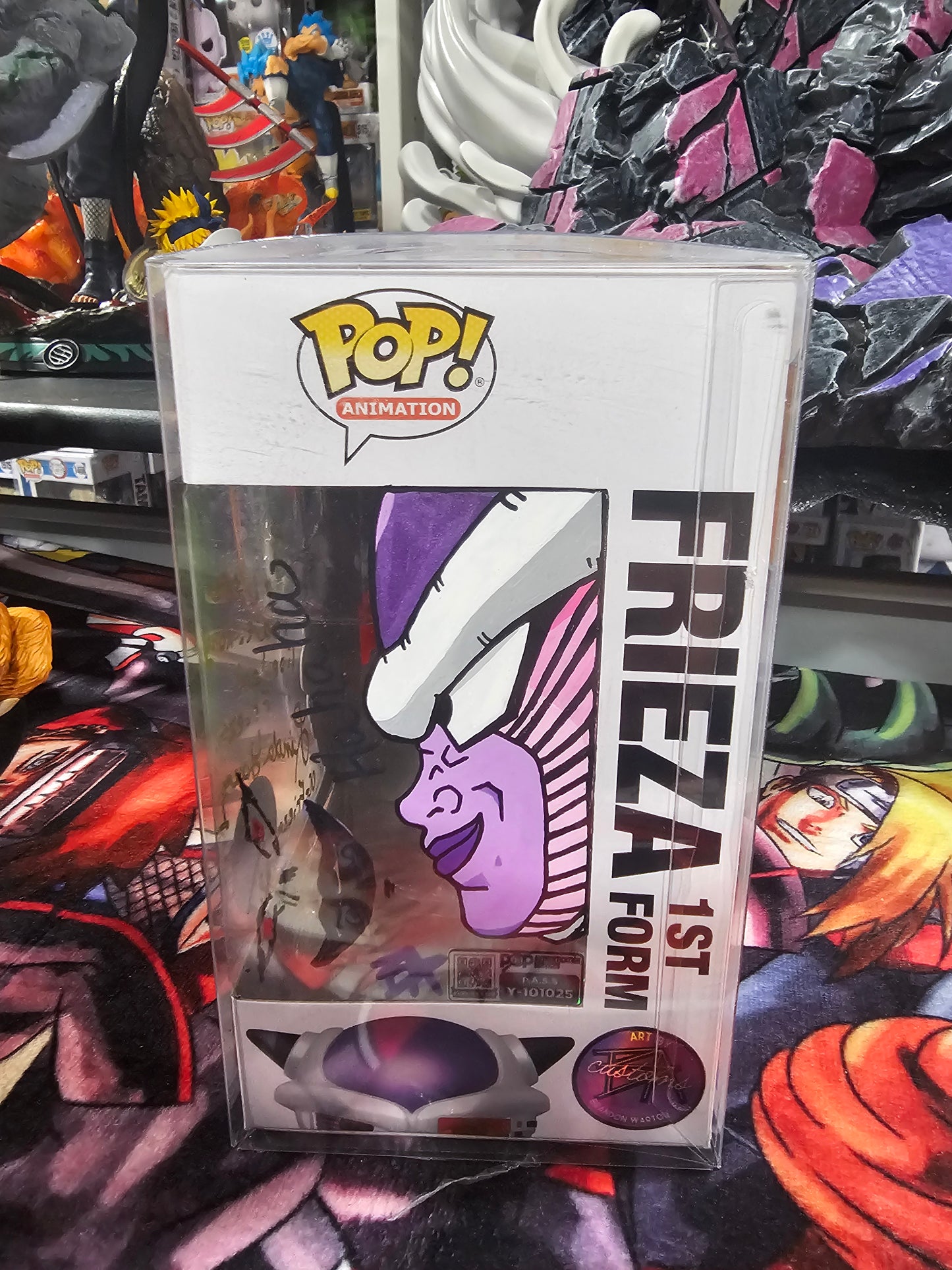 Dragon Ball Z Frieza First Form with Art Funko Pop Signed by Linda Young