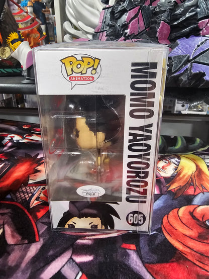 My Hero Academia Momo Yaoyorozu 7BAP Funko Pop Signed by Colleen Clickenbeard