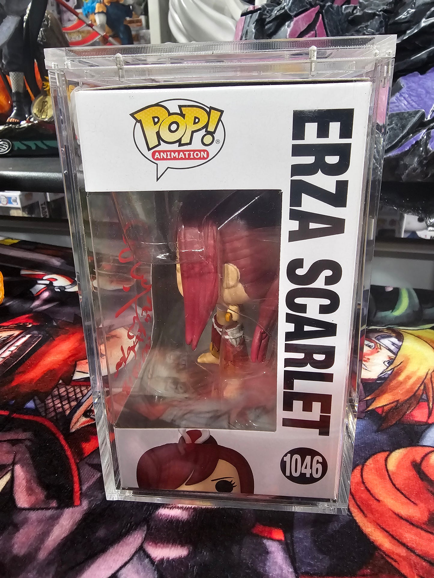 Fairy Tail Erza Scarlet Funko Pop Signed by JVA Sayaka Ohara