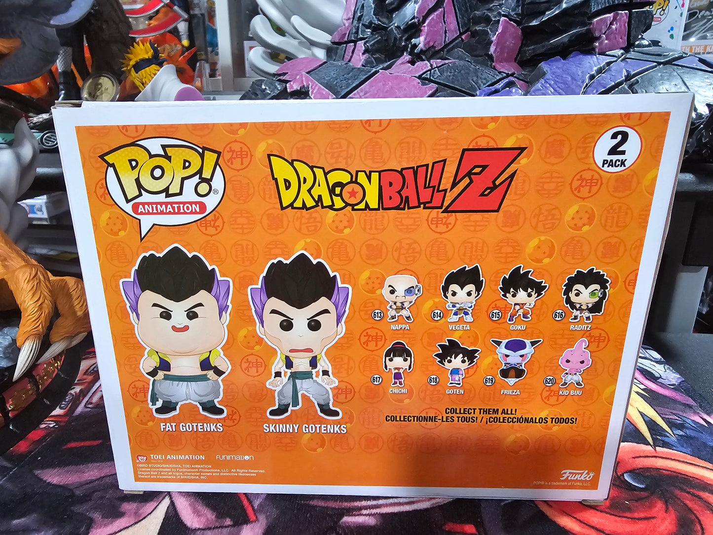 Dragon Ball Z Failed Fusion Box Lunch Funko Pop Signed by Laura Bailey, Kara Edwards, and Alexis Tripton
