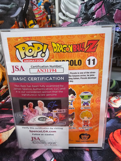 Dragon Ball Z Piccolo Funko Pop Signed by Both Scott McNeil and Chris Sabat