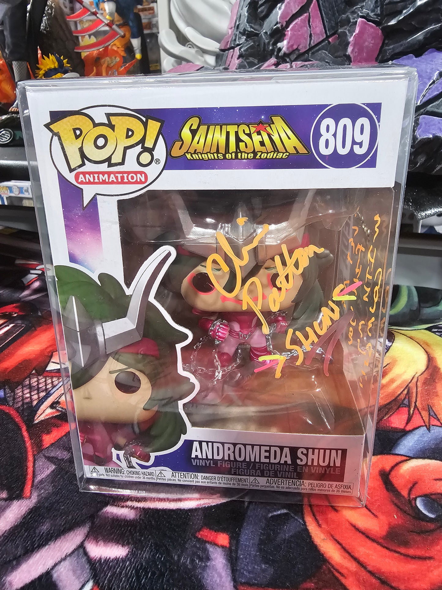 Saint Seiya	Andromeda Shun Funko Pop Signed by Chris Patton