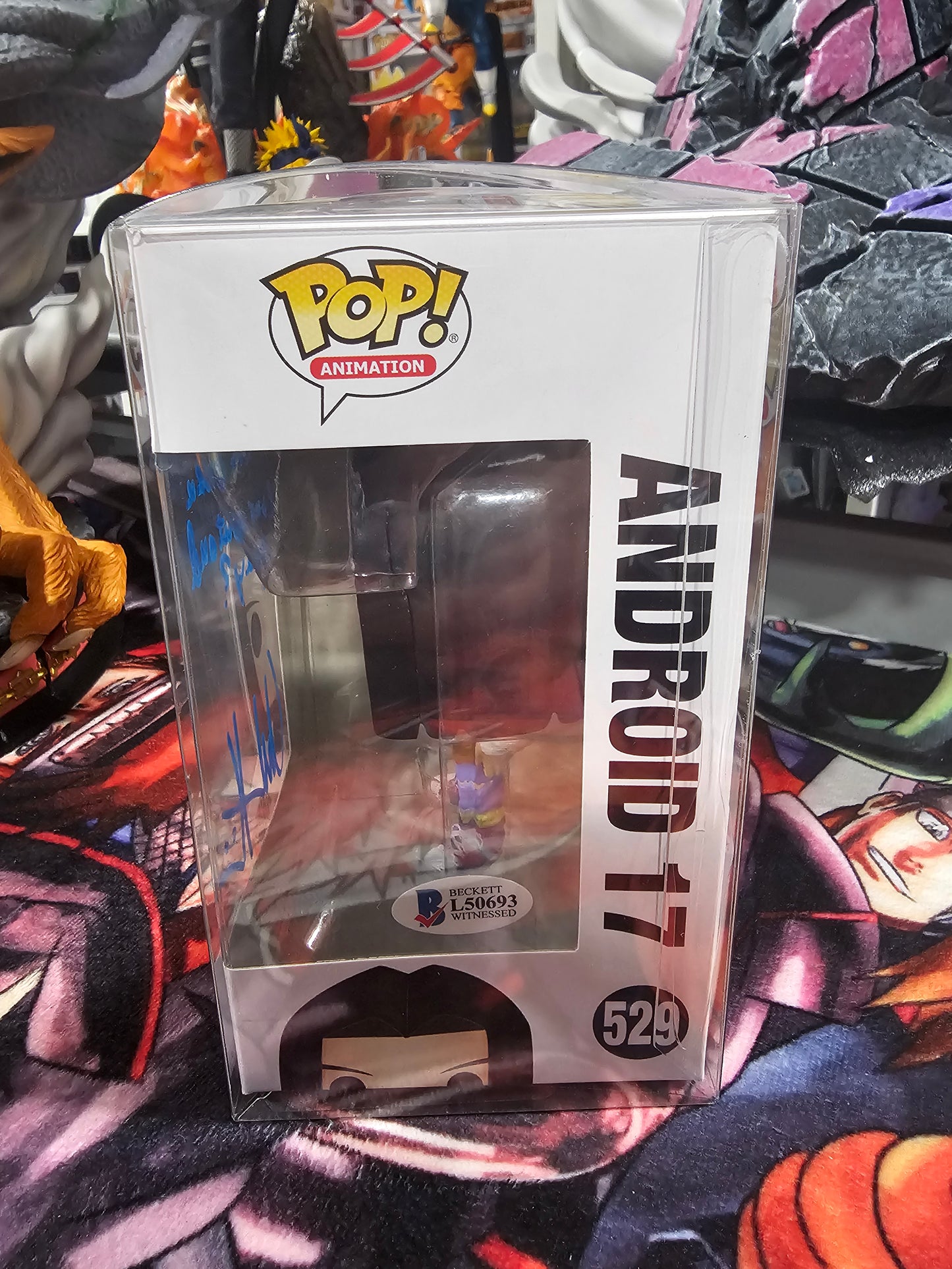 Dragon Ball Z Android 17 Funko Pop Signed by Chuck Huber