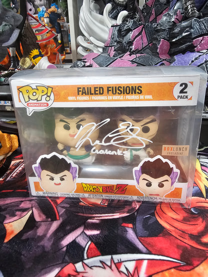 Dragon Ball Z Failed Fusion Box Lunch Funko Pop Signed by Kara Edwards