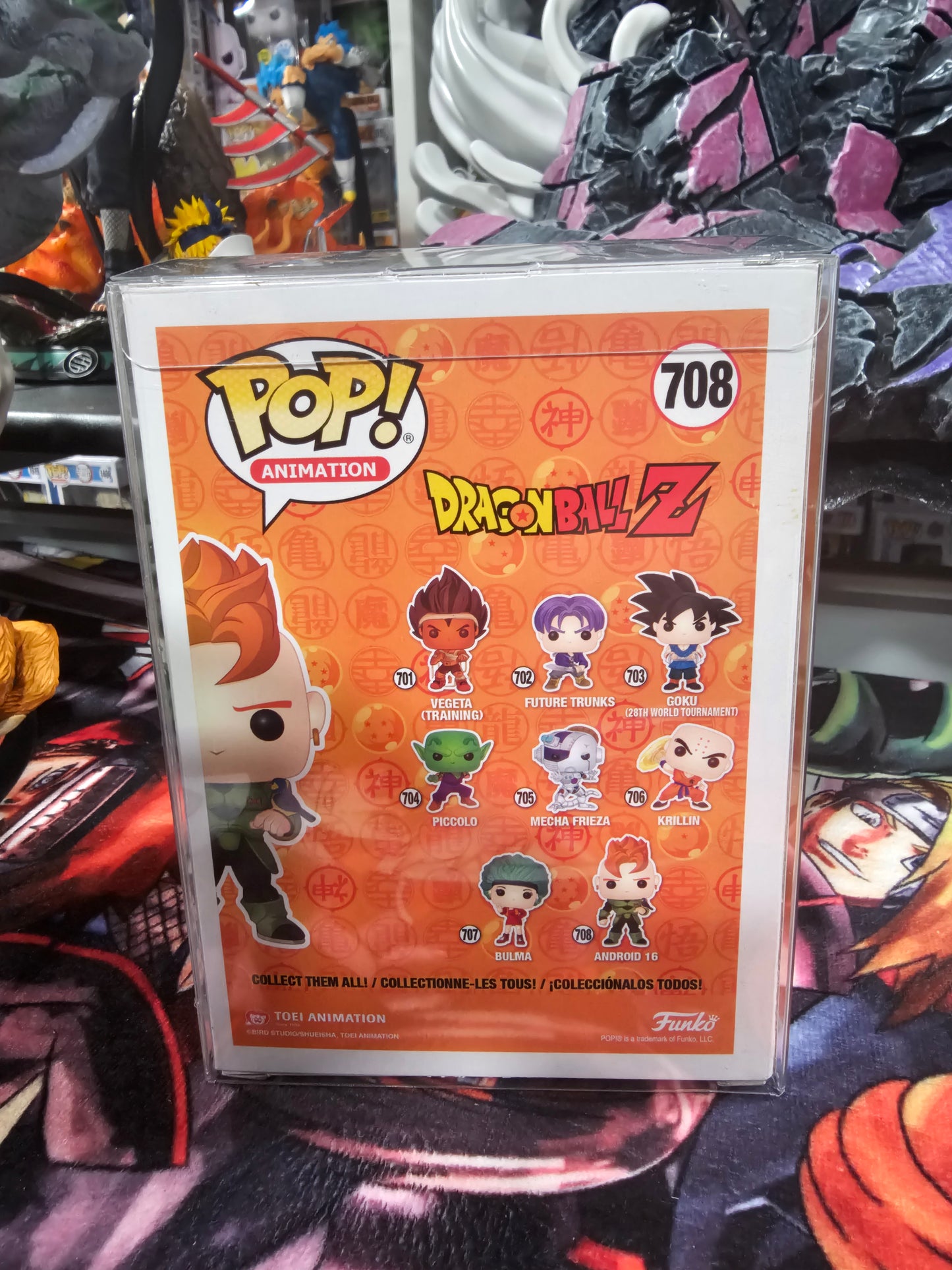Dragon Ball Z Android 16 Walmart Exclusive Funko Pop Signed by Jeremy Inman