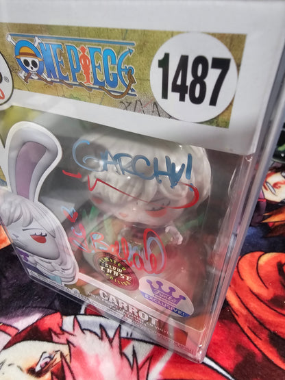 One Piece Carrot Chase Funko Shop Exclusive Funko Pop Signed by Tia Ballard