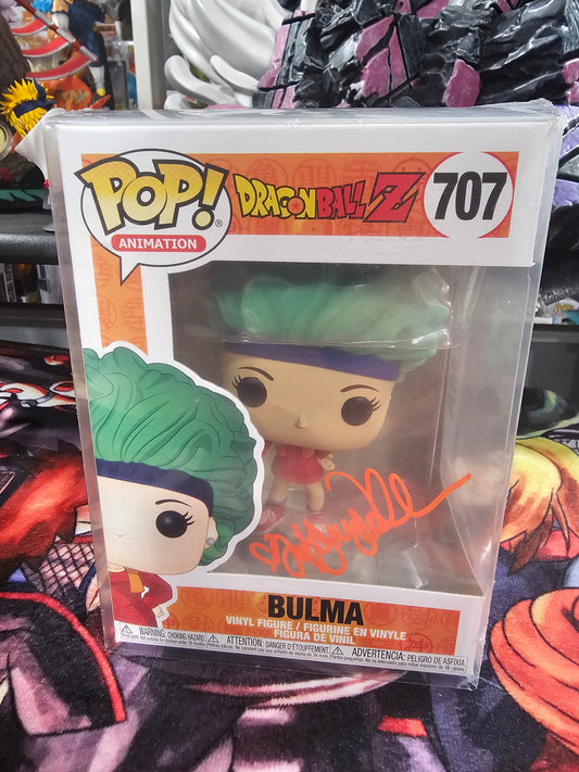 Dragon Ball Z Bulma Funko Pop Signed by Tiffany Vollmer