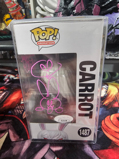 One Piece Carrot Funko Shop Exclusive Funko Pop Signed by Tia Ballard (Pink)