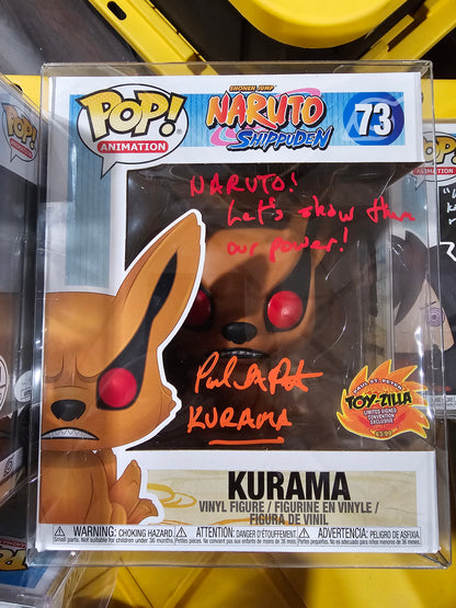 Naruto Shippuden Kurama Funko Pop Signed by Paul St Peter