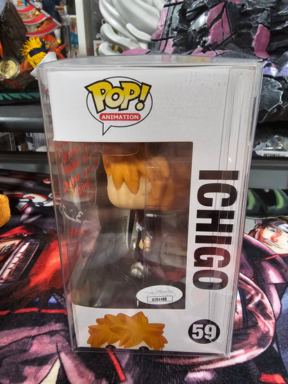 Bleach Pre Release Hot Topic Ichigo Funko Pop Signed by Johnny Bosch