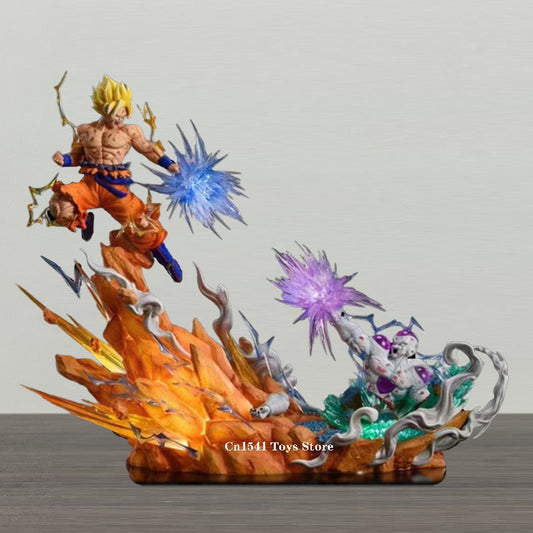 Sky Frieza Vs Goku Kamehameha Statue PVC