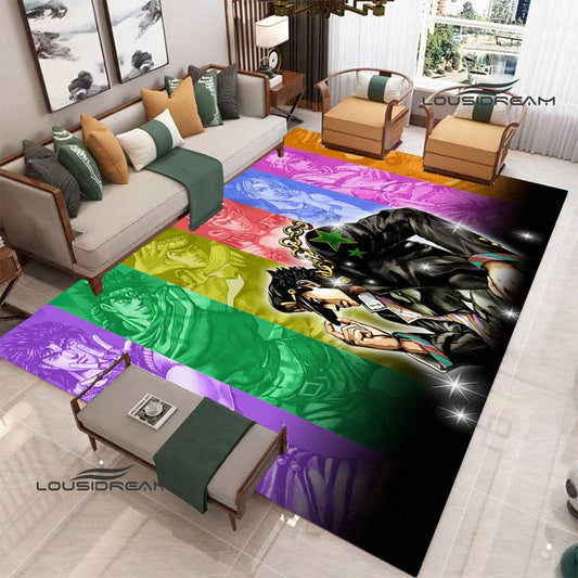 JoJo's Bizarre Adventure printed carpet Yoga mat Non -slip carpet anime rug kitchen mat cute rug Outdoor carpet birthday gift