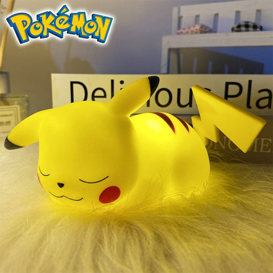 Pokemon Led Night Light Lamp Pikachu Cute Anime Soft Light Kids Bedroom Bedside