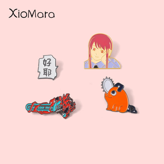 Chainsaw Man, Makima, Pochita, Brooches Badges/Pins